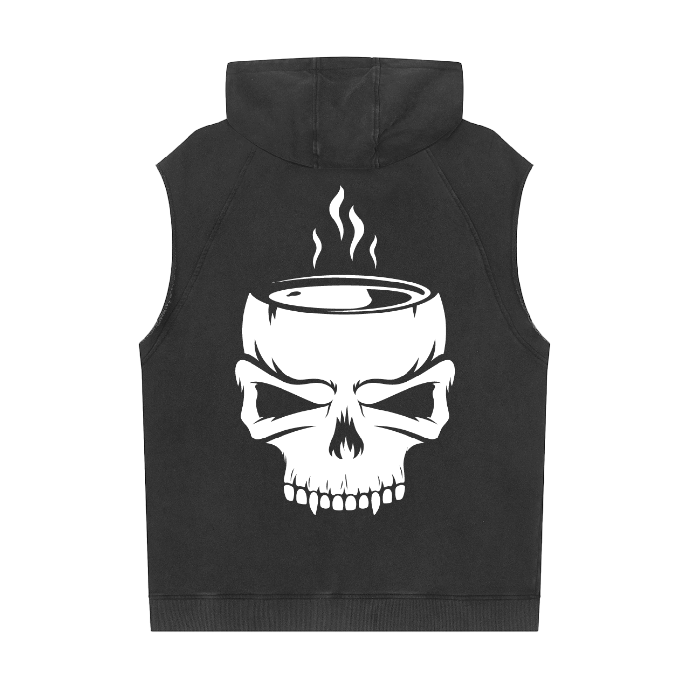 Snow Washed Sleeveless Hoodie